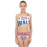 Kamala Harris 2024 Walz Spliced Up Two Piece Swimsuit