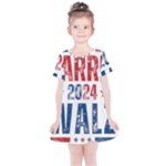 Kamala Harris 2024 Walz Kids  Simple Cotton Dress