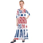 Kamala Harris 2024 Walz Kids  Quarter Sleeve Maxi Dress