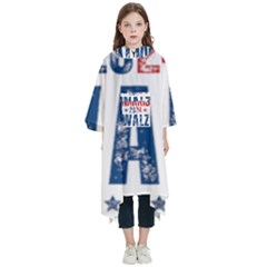 Kamala Harris 2024 Walz Kids  Hooded Rain Ponchos from ArtsNow.com