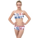 Kamala Harris 2024 Walz Layered Top Bikini Set