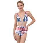 Kamala Harris 2024 Walz Tied Up Two Piece Swimsuit