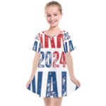 Kamala Harris 2024 Walz Kids  Smock Dress