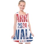 Kamala Harris 2024 Walz Kids  Cross Back Dress