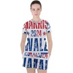 Kamala Harris 2024 Walz Women s T-Shirt and Shorts Set