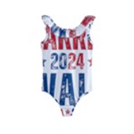 Kamala Harris 2024 Walz Kids  Frill Swimsuit