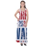 Kamala Harris 2024 Walz Sleeveless Velour Maxi Dress