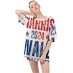 Kamala Harris 2024 Walz Oversized Chiffon Top