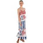 Kamala Harris 2024 Walz Cami Maxi Ruffle Chiffon Dress