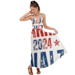 Kamala Harris 2024 Walz Backless Maxi Beach Dress