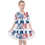 Kamala Harris 2024 Walz Kids  All Frills Chiffon Dress