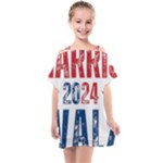 Kamala Harris 2024 Walz Kids  One Piece Chiffon Dress