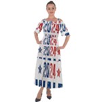 Kamala Harris 2024 Walz Shoulder Straps Boho Maxi Dress 