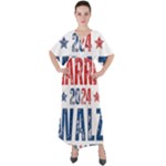 Kamala Harris 2024 Walz V-Neck Boho Style Maxi Dress