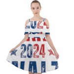 Kamala Harris 2024 Walz Cut Out Shoulders Dress