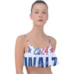 Kamala Harris 2024 Walz Frill Bikini Top