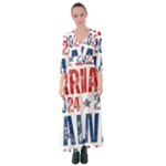 Kamala Harris 2024 Walz Button Up Maxi Dress