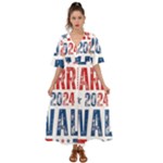 Kamala Harris 2024 Walz Kimono Sleeve Boho Dress