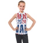 Kamala Harris 2024 Walz Kids  Sleeveless Polo T-Shirt