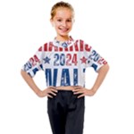 Kamala Harris 2024 Walz Kids Mock Neck T-Shirt