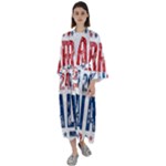 Kamala Harris 2024 Walz Maxi Satin Kimono