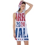 Kamala Harris 2024 Walz Racer Back Hoodie Dress