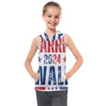 Kamala Harris 2024 Walz Kids  Sleeveless Hoodie