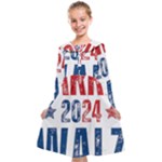 Kamala Harris 2024 Walz Kids  Midi Sailor Dress