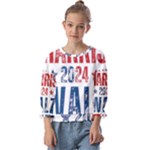 Kamala Harris 2024 Walz Kids  Cuff Sleeve Top