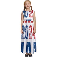 Kids  Satin Sleeveless Maxi Dress 