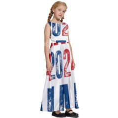 Kids  Satin Sleeveless Maxi Dress 