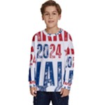 Kamala Harris 2024 Walz Kids  Crewneck Sweatshirt