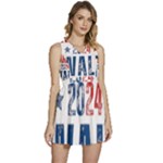 Kamala Harris 2024 Walz Sleeveless High Waist Mini Dress