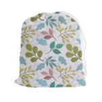 Leaf pattern  Drawstring Pouch (2XL)