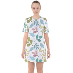 Sixties Short Sleeve Mini Dress 