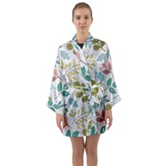 Long Sleeve Satin Kimono 