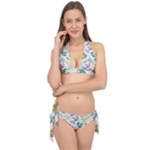 Leaf pattern  Tie It Up Bikini Set