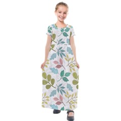 Kids  Short Sleeve Maxi Dress 