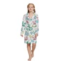 Kids  Long Sleeve Velvet Lounge Robe 