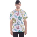 Leaf seamless pattern  Men s Sport Mesh T-Shirt