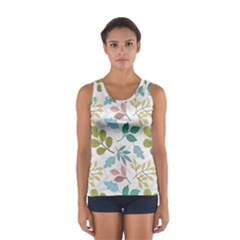 Leaf seamless pattern  Sport Tank Top  from ArtsNow.com