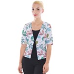 Leaf seamless pattern  Cropped Button Cardigan