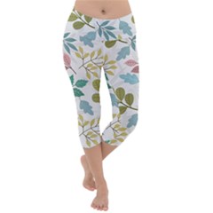 Lightweight Velour Capri Yoga Leggings 