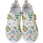 Leaf seamless pattern  Men s Velcro Strap Shoes