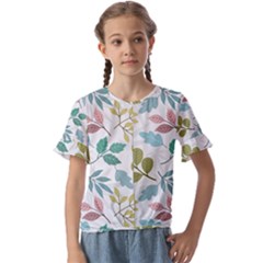 Kids  Cuff Sleeve Scrunch Bottom T-Shirt 