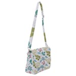 Leaf seamless pattern  Shoulder Bag with Back Zipper