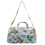 Leaf seamless pattern  Sports Gym Duffle Bag with Shoe Compartment