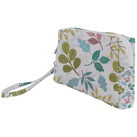 Leaf seamless pattern  Wristlet Pouch Bag (Small) from ArtsNow.com