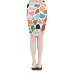 Shapes Seamless Pattern Midi Wrap Pencil Skirt from ArtsNow.com