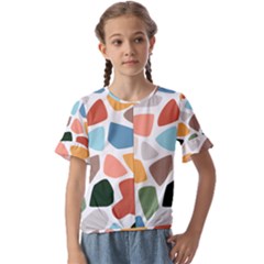 Kids  Cuff Sleeve Scrunch Bottom T-Shirt 